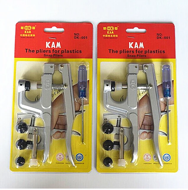 free ship 100pcs lot kam plastic snap button plier dk 001 snaps