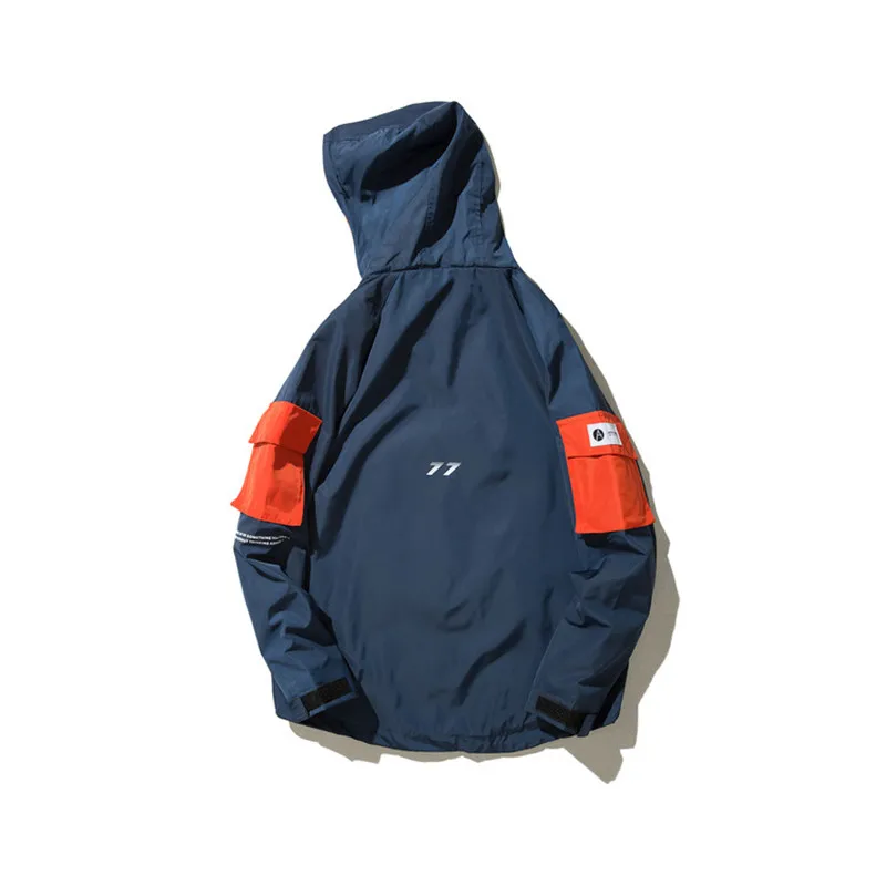 Front Pocket Pullover Jackets Men Autumn Half Zipper Hoodie Jacket Male Hip Hop Casual Windbreaker Coat Streetwear Front Pocket Pullover Jackets Men Autumn Half Zipper Hoodie Jacket Male Hip Hop Casual Windbreaker Coat Streetwear