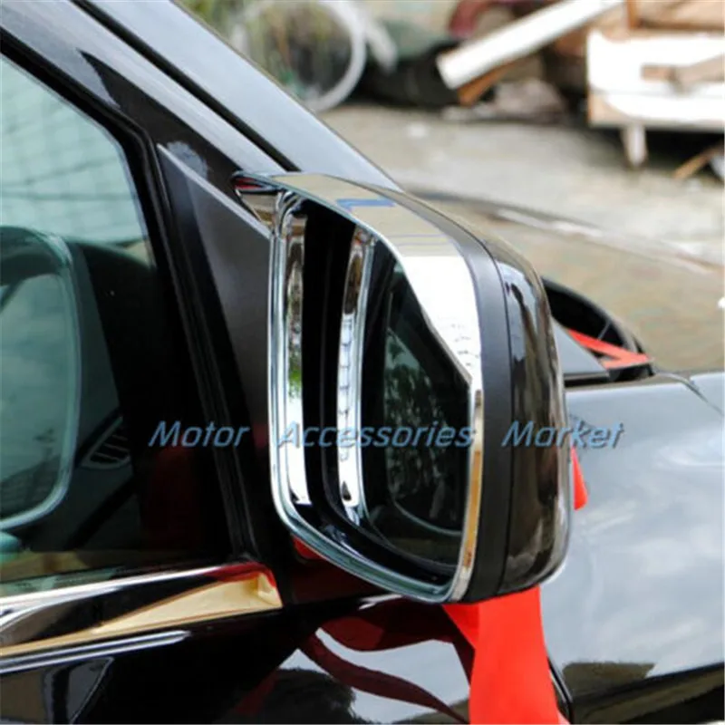 New Chrome Door Side Mirror Snow Rain Gear Trim For Jeep Grand Cherokee 2014 2015 2016 2017