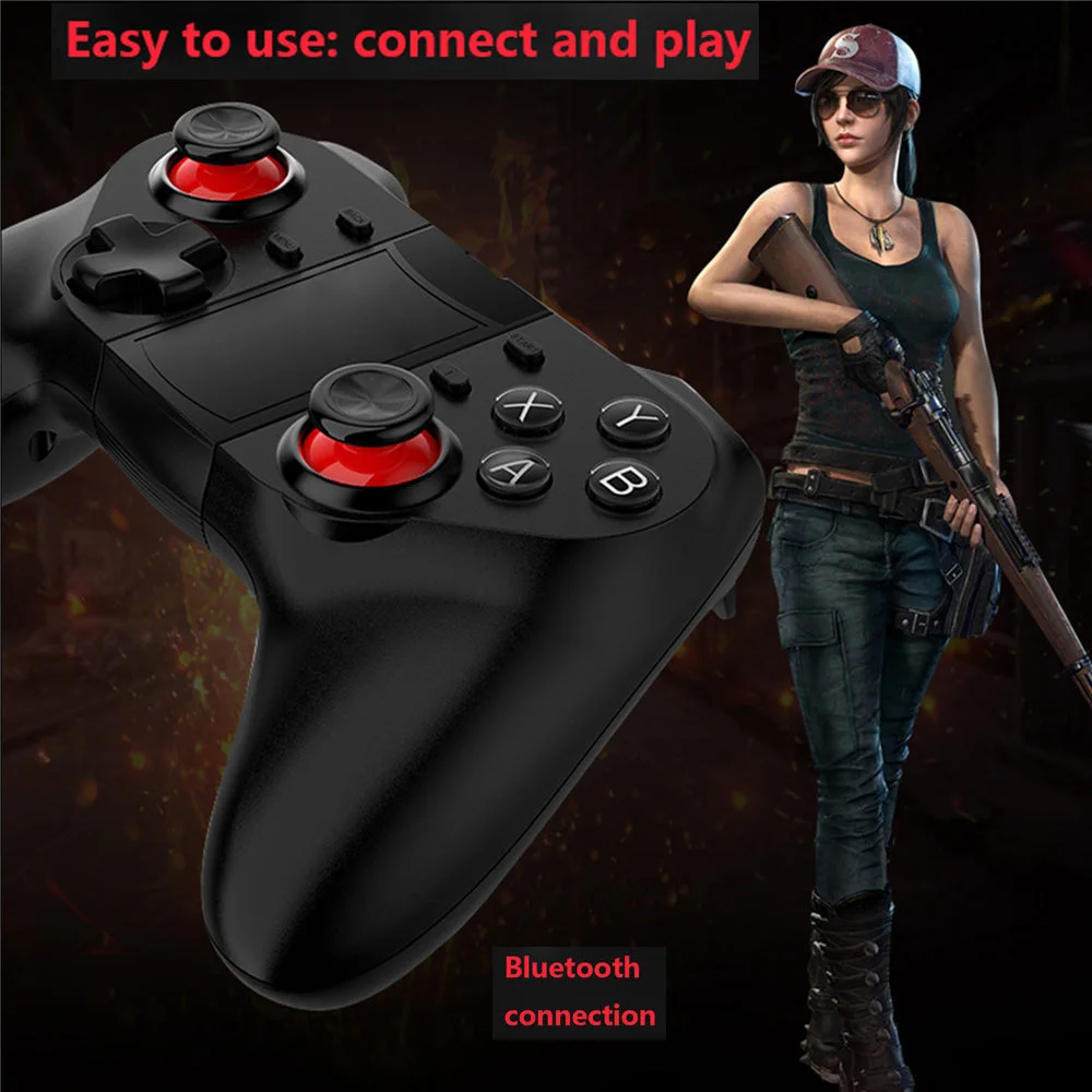  Wireless bluetooth gamepad game joystick for pubg Mobile Game controller L1R1 trigger For iPhone & 