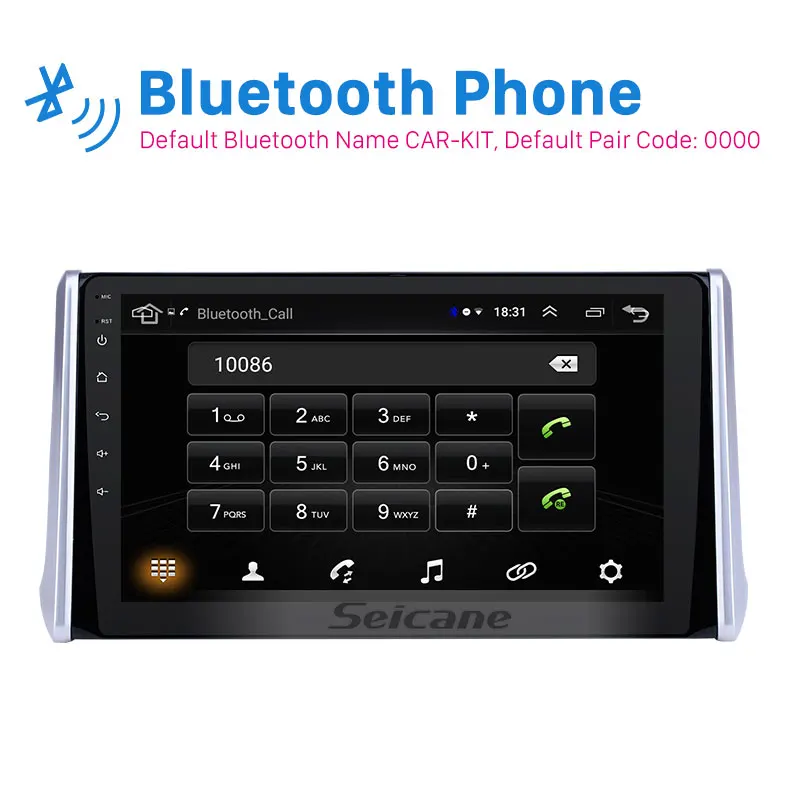 Perfect Seicane 10.1 inch HD Touchscreen Android 8.1 GPS Navi Radio for Toyota RAV4 2019 with USB WIFI AUX support Carplay Rear OBD 2din 1
