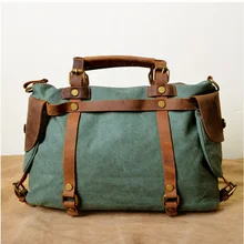 Популярная классическая классная Повседневная сумка панковская дизайнерская холщовая+ crazy horse кожаная сумка через плечо