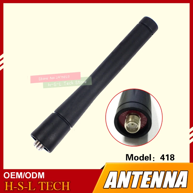 Walkie Talkie Rubber Antenna 400-470Mhz UHF Interface Two Way Radio Antenna For Motorola SMP418 SMP458 SMP468 SMP308 SMP318