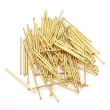 Special Price Probe Plum-Shaped Head Test Spring Brass Gold-Plated Test Circuit Board Electronic Instrument Tool PA100-H Length About 33.35mm Special Price Probe Plum-Shaped Head Test Spring Brass Gold-Plated Test Circuit Board Electronic Instrument Tool PA100-H Length About 33.35mm