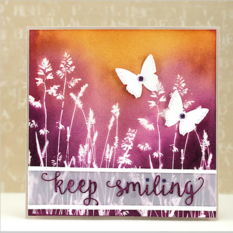 

Words Keep Smiling Metal Cutting Dies Stencils For DIY Scrapbooking Photo Album Paper Cards Crafts Embossing Decor 2018 New Die