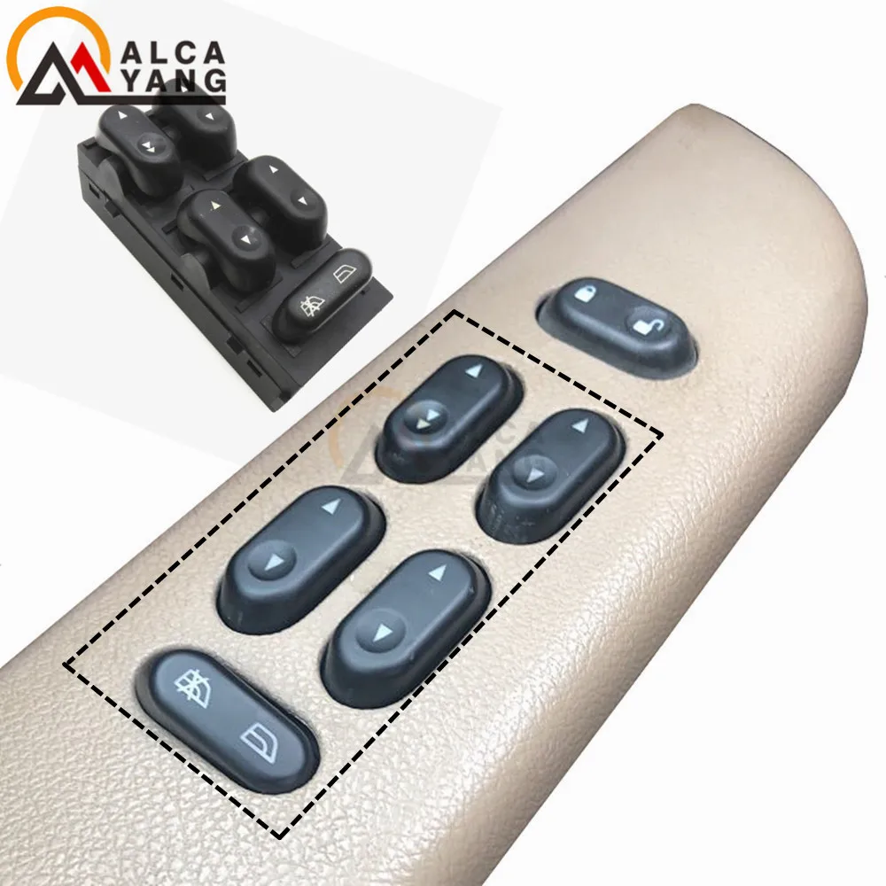 

Malcayang Front LH Driver Side Power Window Master Switch For Ford F150 Crown Victoria Lobo Lincoln Mercury 5L1Z14529AA