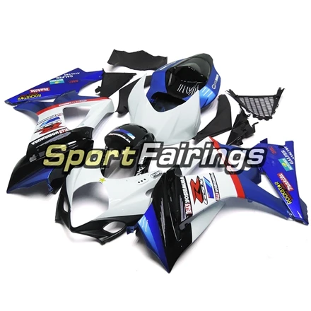 Полный обтекатели для Suzuki GSXR1000 K7 2007 2008 07 08 мотоцикл Пластик инъекций АБС кузов тела комплект панелей сине-белые черный