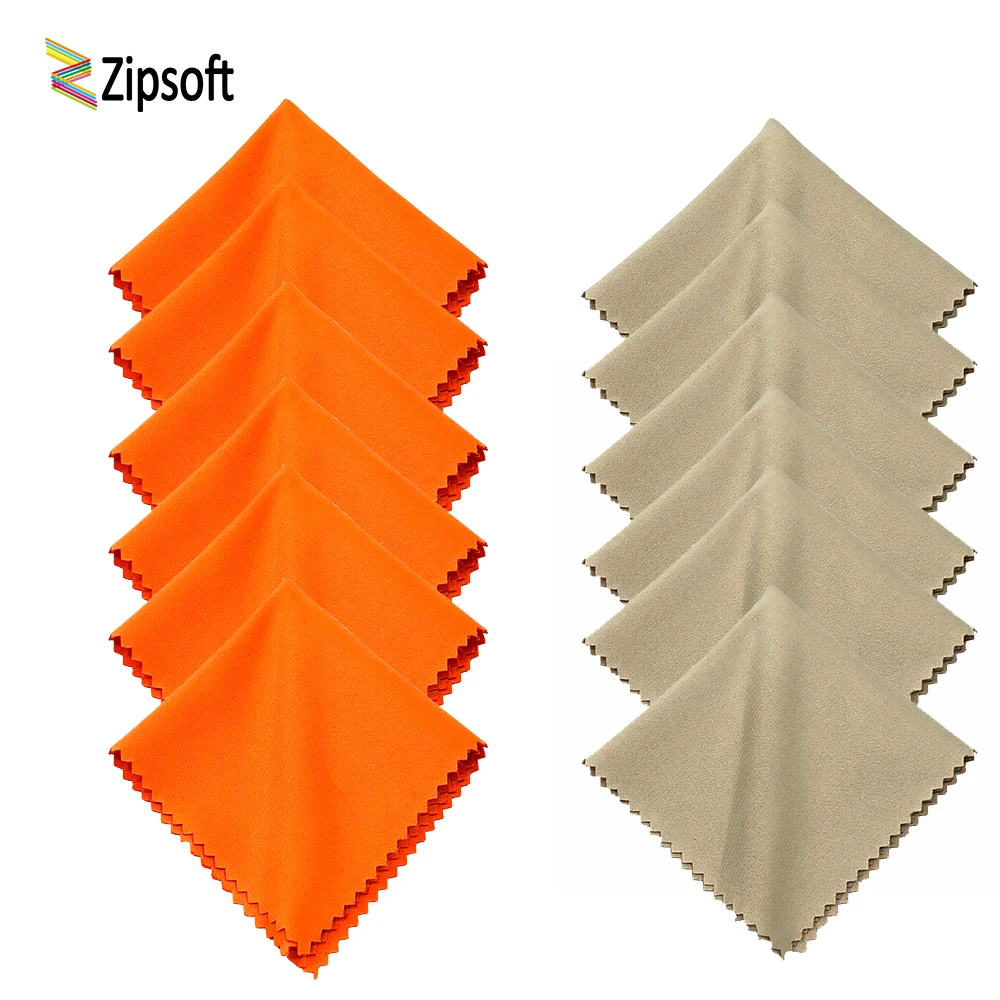 Zipsoft 6 шт. Очиститель ткань из микрофибры для чистки очков экранов очки со