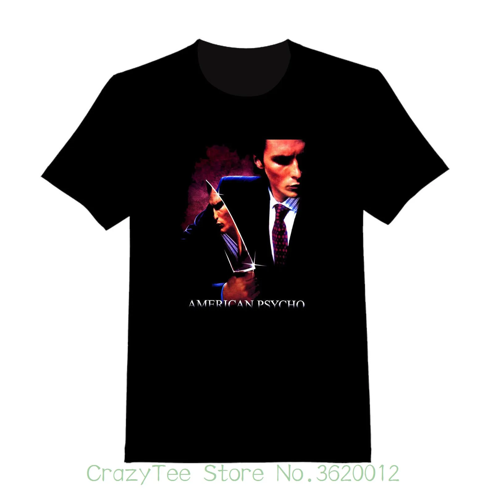 cheap Women #039;s Tee American Psycho Custom T shirt ( 043 ) Novelty Tops Short Sleeve Tees