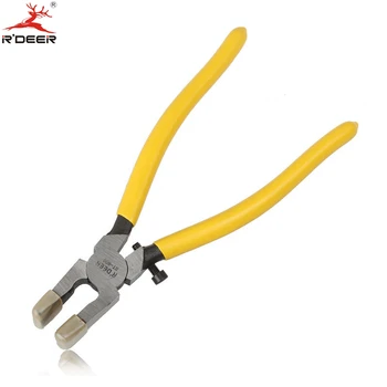 

8''/200mm Flat Nose Pliers High Carbon Steel Glass Break Pliers With Adjustable Screw Running Plier Hand Tools