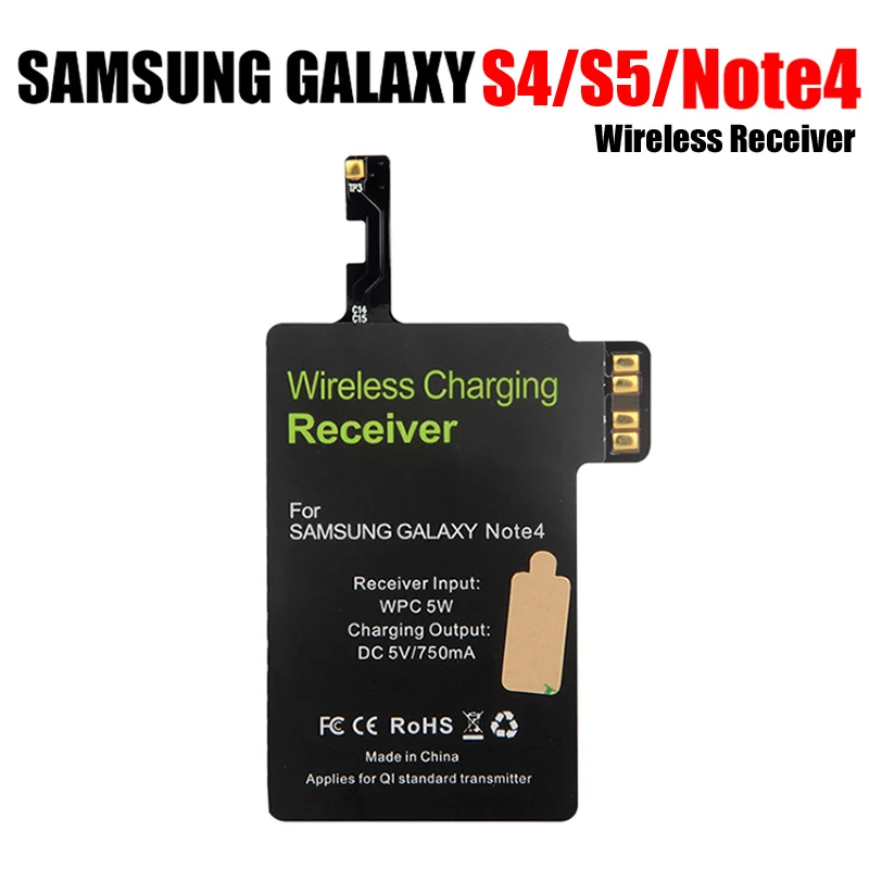 

Qi Wireless Charge Receiver with Imported IC Higher Quality Charging Charger Pad for Samsung Galaxy S5 S4 Note 4 Receiver