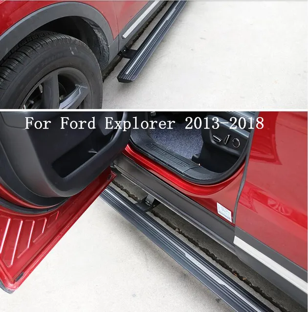 Jioyng Electric Automatic Car Running Boards Auto Side Step Bar Jioyng Electric Automatic Car Running Boards Auto Side Step Bar Pedals Brand New Nerf Bars Fits For Ford Explorer 2017 2018