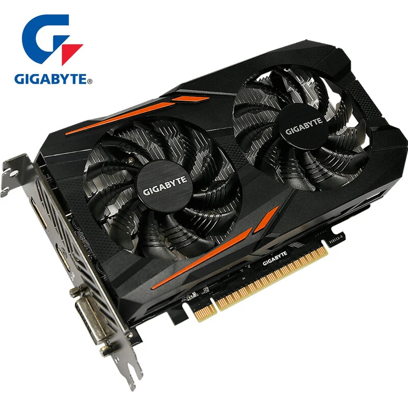 

GIGABYTE Graphics Card GTX 1050 OC Card with NVIDIA GeForce gtx 1050 GPU 2GB GDDR5 128 Bit Video Card for PC Used Cards