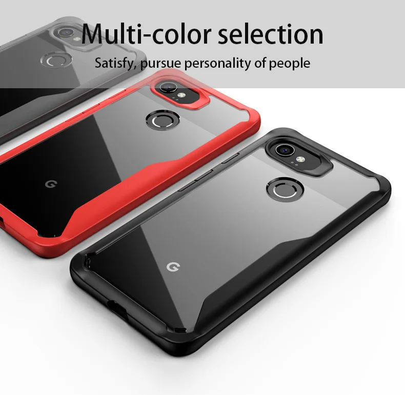 Сверхмощный бампер для Google Pixel 2 3 3a чехол прозрачный защитный гибридный XL|Бамперы|