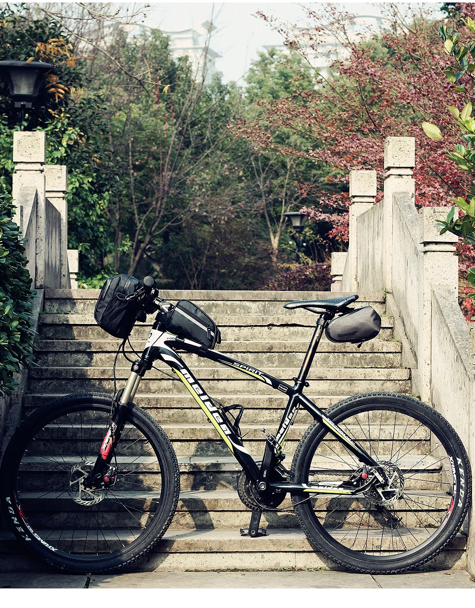 RHINOWALK горный велосипед Рама Передняя труба сумка, держатель для телефона сумка с водонепроницаемой крышкой аксессуары для велосипедов и горных велосипедов