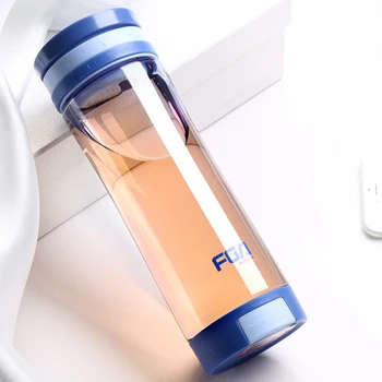 

GUIBOBO Sports Water Bottle 600ml Colorful Plastic Cup With Hand Grip And Phone Stand Tea Filter NO0197192157