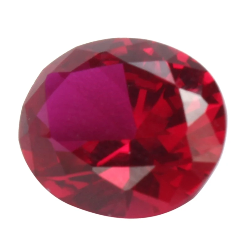 KiWarm 4.12CT гранатовый красный рубин 9x11 мм благородный Искусственный драгоценный