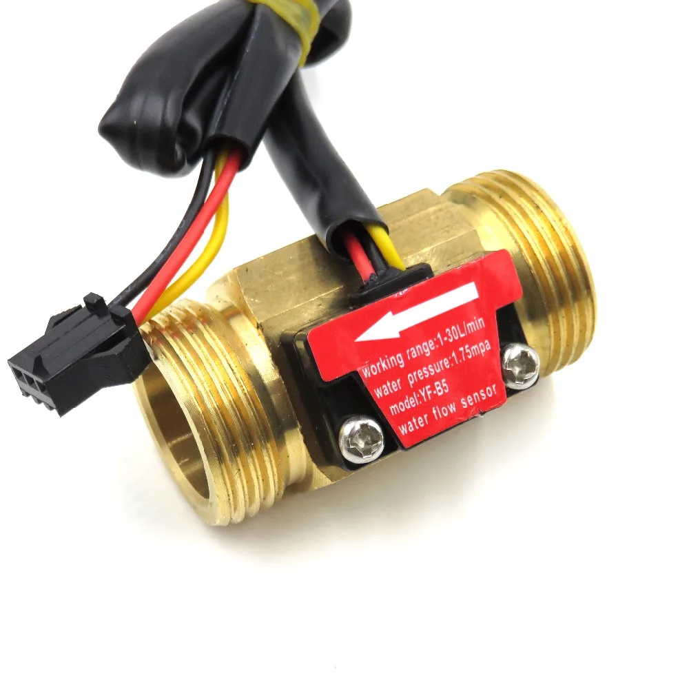 

2PCS G1/2 Inch Water Flow Hall Sensor Switch Flow Meter For Industrial turbine flowmeter water flow sensor