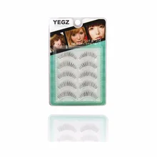 5 пар ручной работы грязные натуральные накладные ресницы длинный крест для женщин Макияж Поддельные ресницы японский инструмент для макияжа