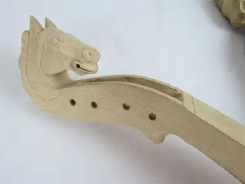 

2pcs hand carved maple Horse head unfinished violin neck 4/4,perfect workmanship