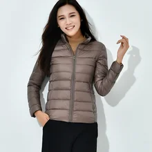 Легкие тонкие пуховики женские короткие куртки весенние легкие тонкие повседневные женские пальто белые пуховики RE0359