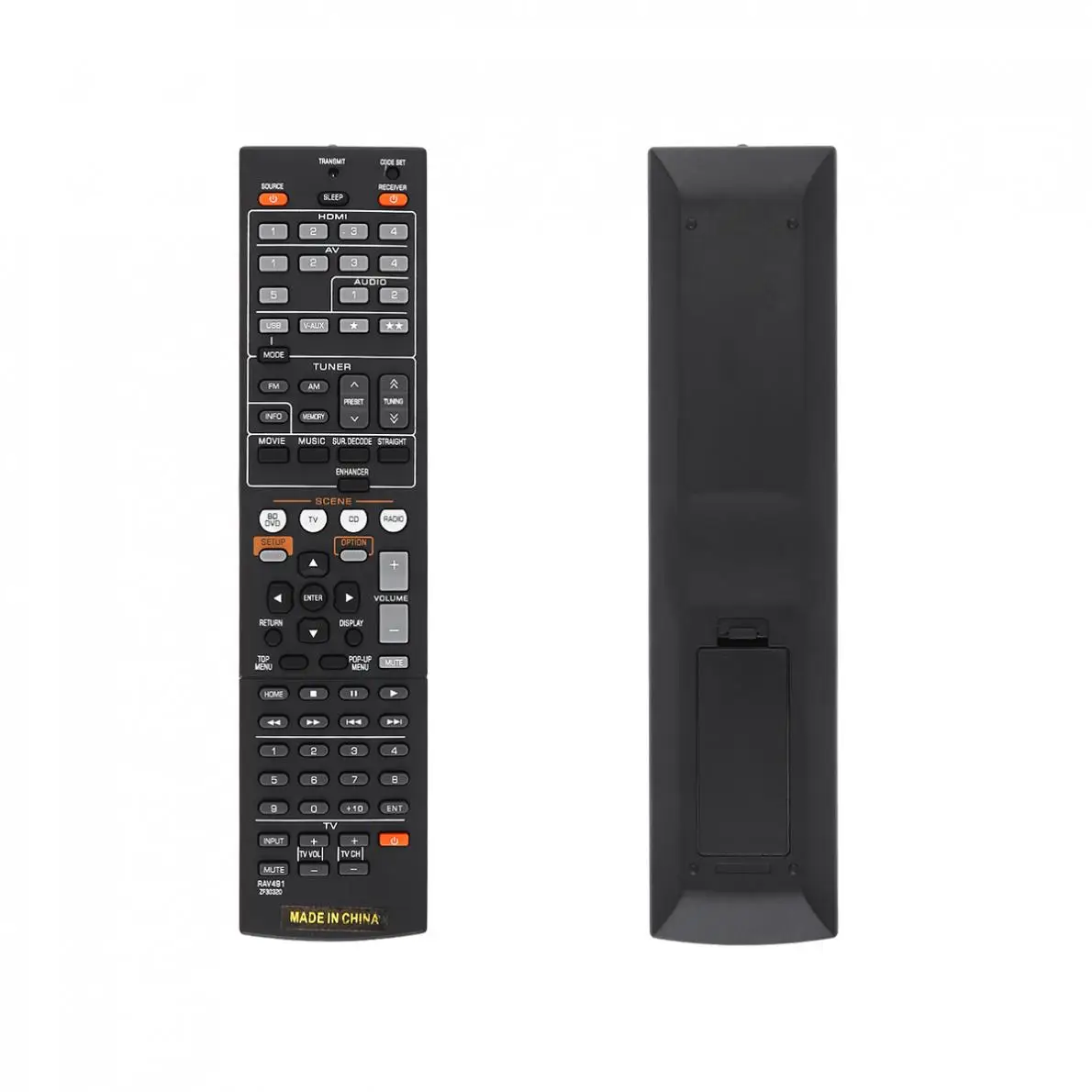 

IR 433MHz Replacement TV Long Remote Control Distance AV Receiver RAV491 Suitable for YAMAHA ZF30320 /RAV494 /HTR-4066 /RX-V475