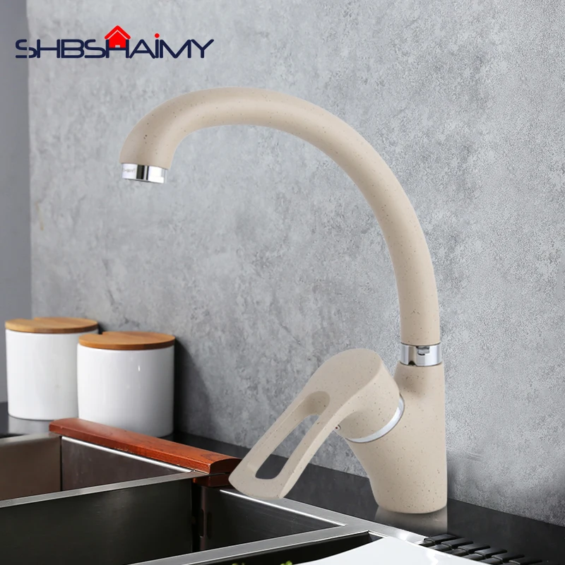 

Modern Multicolor Spray painting Kitchen Faucet Cold and Hot Water Mixer Tap Single Handle 360 Rotation