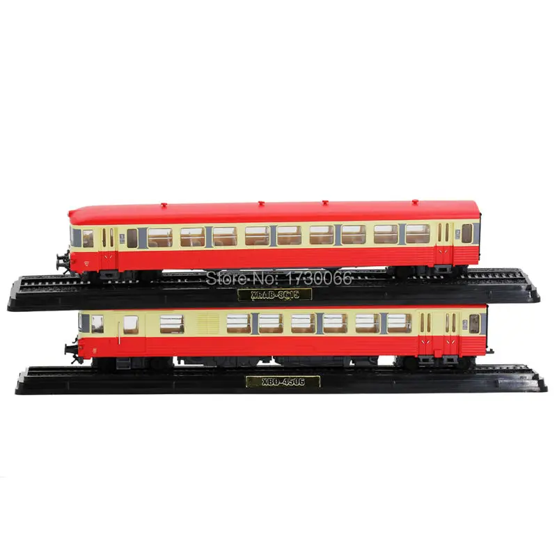 EDITIONS ATLAS 1 87 Diecast Model Train Toys Collections XBD 4506 XRAB 8615 set 2PCS Red