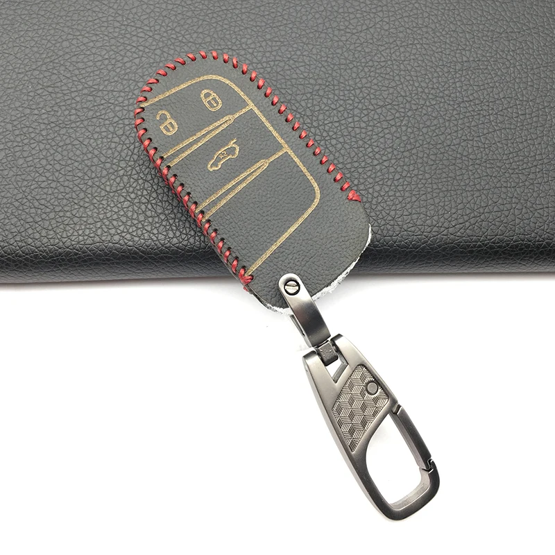 Кожаный чехол с мягкой текстурой для ключей Fiat Jeep Grand Cherokee Compass Patriot Dodge Journey Chrysler 300C