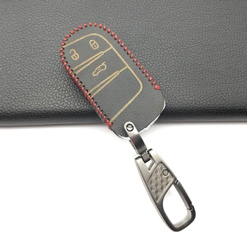 

Soft texture leather key case for Fiat For Jeep Grand Cherokee Compass Patriot Dodge Journey Chrysler 300C dust collector shell