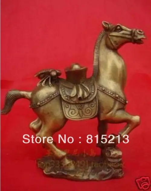 

wang 000122 Vintage Chinese Bronze Horse Figurine Statue 6"High