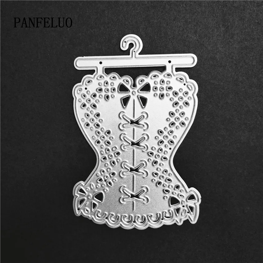 PANFELOU ретро-Бюстгальтер бумажная заготовка режущие штампы Металл Ремесло Скрапбукинг/DIY Рождество Фестиваль форма для вырезания карт