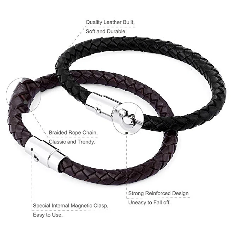 Kirykle новые модные высококачественные браслеты многоцветный Браслет из натуральной кожи медный магнитный браслет для мужчин женские браслеты