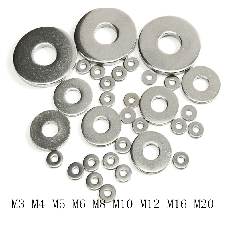 

Stainless steel enlarged flat washers Gaskets Large gaskets M3 M4 M5 M6 M8 M10 M12 M16 M20