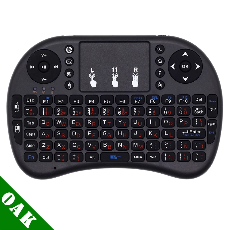 Mini i8 Espanol Teclado + беспроводная мини клавиатура 2 4 ГГц с тачпадом для Android TV Box /