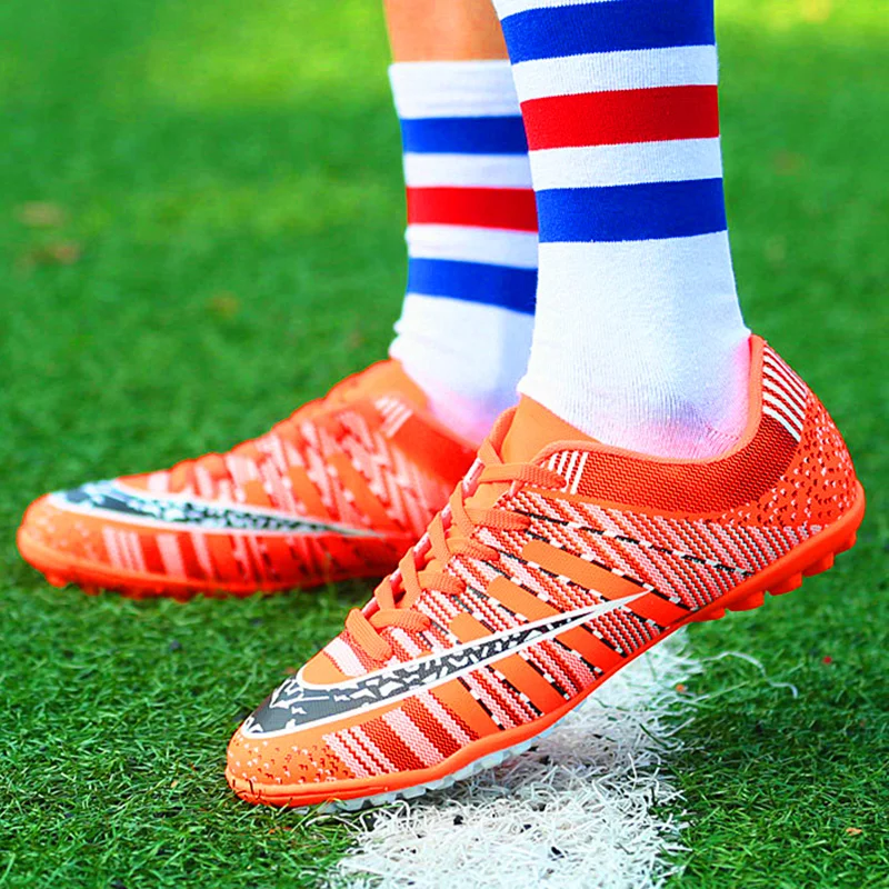 2018 Size 33 44 Men Boy Kids Soccer Cleats Turf Football Soccer Shoes