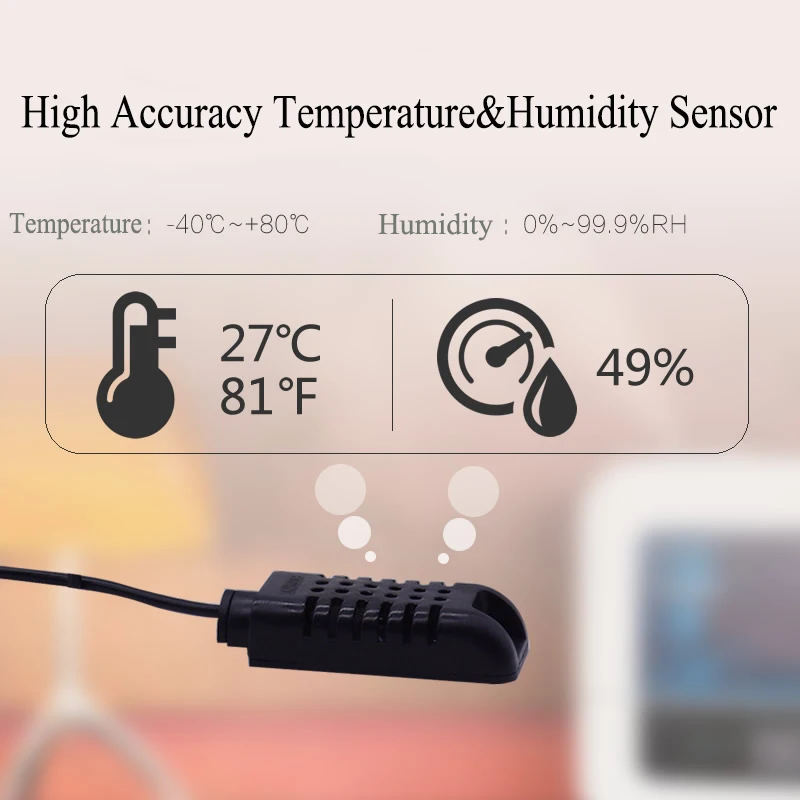 

Sonoff Si7021 TH sensor Temperature And Humidity Monitoring WiFi Smart Switch not Waterproof Remote Controller Sensor
