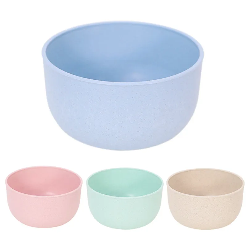 

1pc Wheat Straw PP Environmentally-friendly Kitchen Tool Bowl For Creative Rice Salad Soup Noodles Soup Dessert Tableware