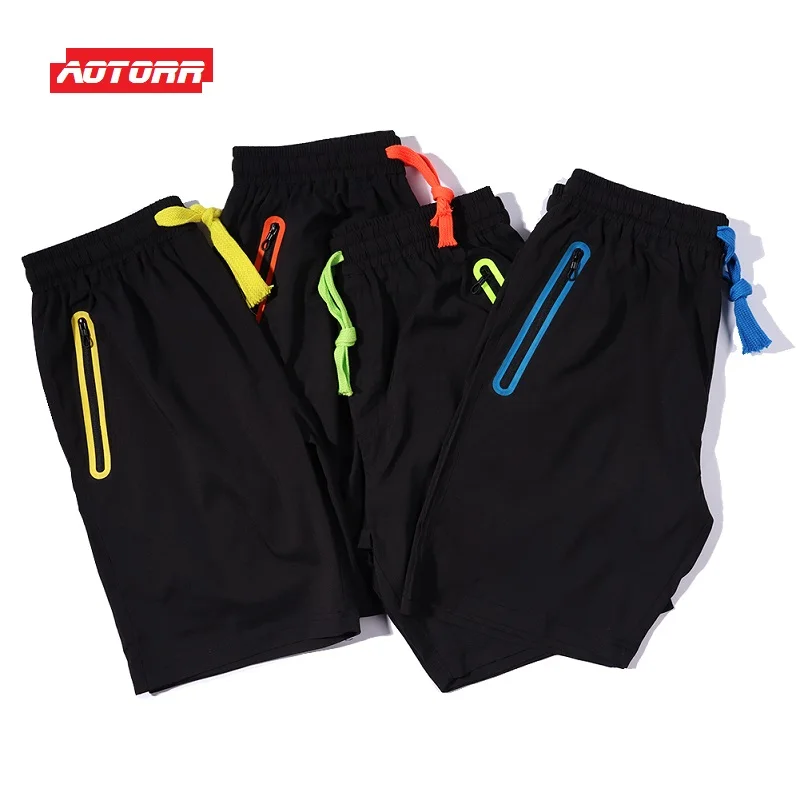 Новые мужские шорты s Летние повседневные быстросохнущие спортивные шорты с карманами на молнии мужские пляжные спортивные штаны мужские шорты