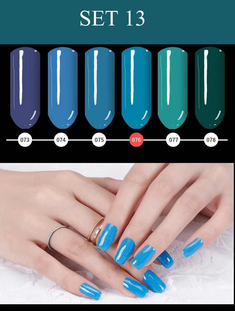 Lily Angel 7,3 мл Nail Art Дизайн Маникюр 110 Цвет Soak Off эмали гель для ногтей Светодиодный УФ гель лак для ногтей 39-76