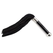 Adult Games Adult Sex Bondage Leather Whip Cowhide Flogger ACRYLIC Handle Restraint Fetish Training Whip