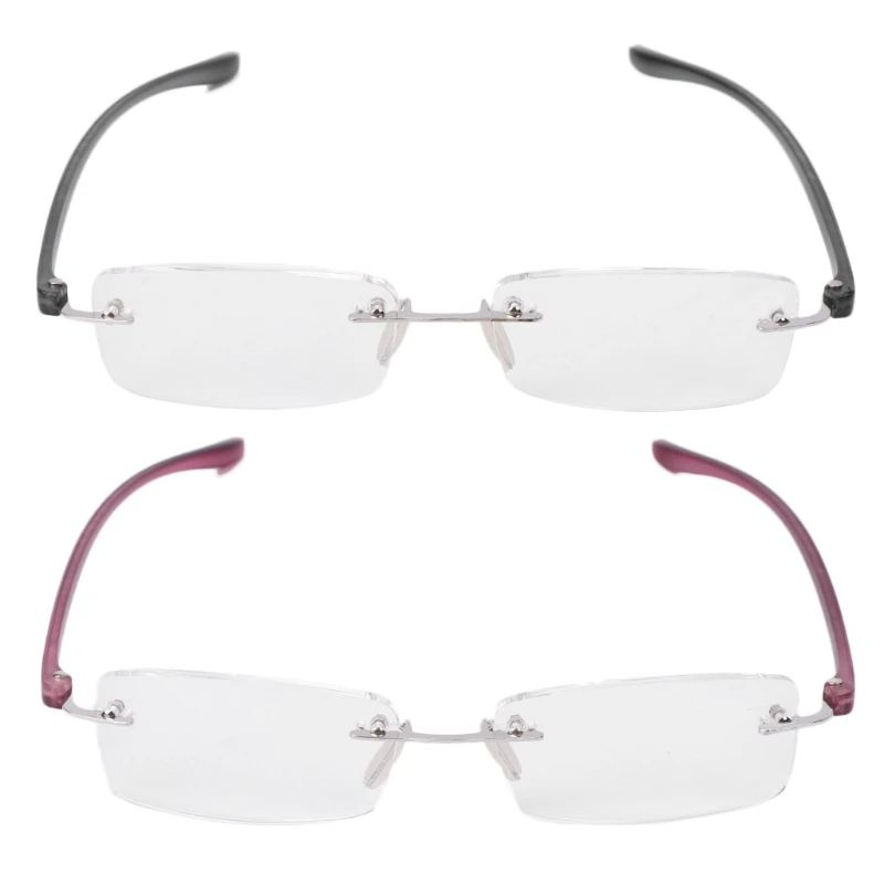 Унисекс, металлические ободка чтения очки с бесцветными линзами очки при дальнозоркости+ 1,0~+ 3,5 W901 W515