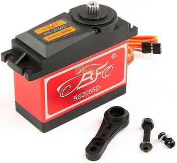 

55kg Metal Servo Gear with Plastic Arm 15T/17T Set Fit for 1/5 HPI Rovan KM BAJA Losi 5ive T FG GoPed RedCat