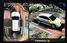 SZDALOS Multi ángulo de La Cámara Del Coche Vista 3D Surround Sistema de Sistema de Visión de 360 Grados de Vista de Pájaro Panorama