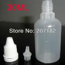 500 шт./лот) 30 мл ПЭТ прозрачная пластиковая бутылка для жидкости, бутылка-капельница для глаз