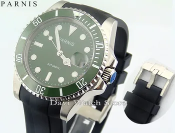 

Parnis 44mm Black Dial Automatic Movement Men's steel Watch