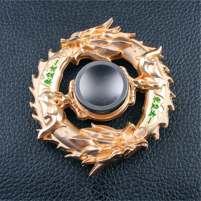 Dragon Metal Fidget Spinner Zinc Alloy Gyro Rotary EDC Hand Spinner For Autism And ADHD Focus Stress Fingertip B0442