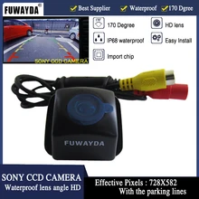 FUWAYDA AUTO SONY CCD REAR VIEW CAMERA Mirror Image FOR TOYOTA Prius 06-10/Camry 09-10/Aurion 06-11 Con La Linea Guida