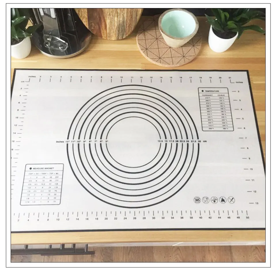 Silicone Mats Baking Liner Silicone Oven Mat For Dough Rolling Fondant Test Non Stick Mats Baking Sheet Pastry Pad Big sizes     (11)