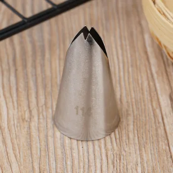 

#114 Piping Nozzle Icing Tip Pastry Tips Cup Cake Decorating Baking Tools Bakeware Create Leaf Leaves Large Size